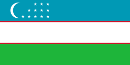 vlajka Uzbekistán