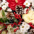 Vánoční kytice z Anthurií